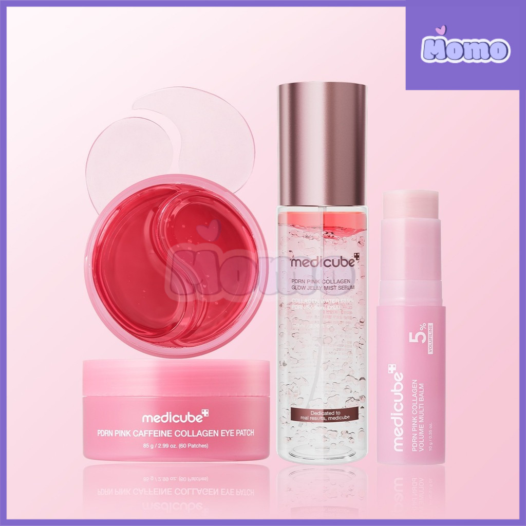 [NEW]Medicube PDRN Pink Collagen Volume Multi Balm 10g&Caffeine Collagen Eye Patch 60pcs 85g&PGlow Jelly Mist Serum100ml