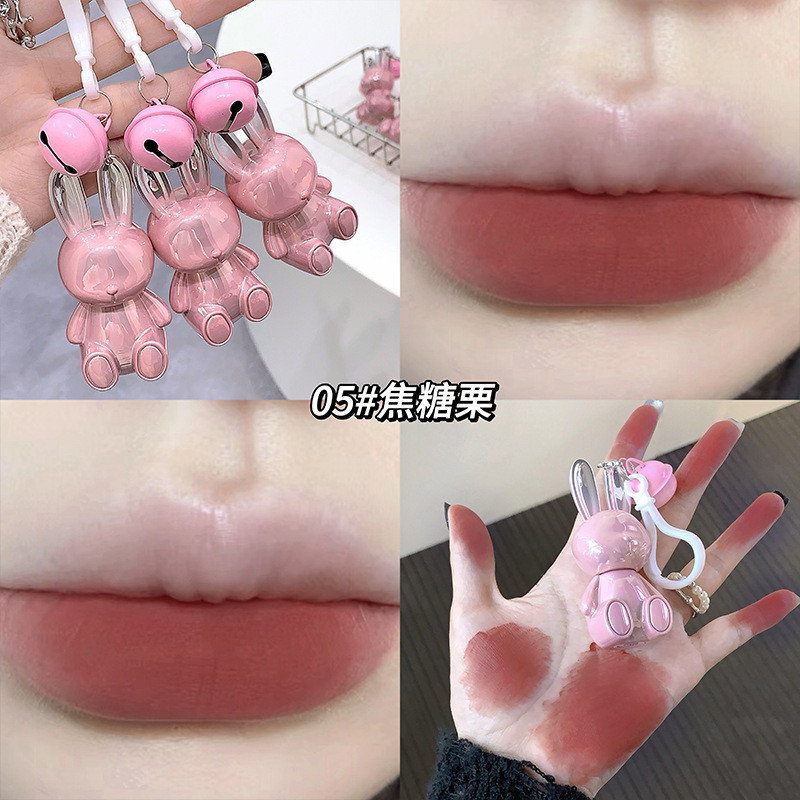 Gege bear-Pink Rabbit Velvet Mist Batom Cosméticos Matte Matte Color Renderização Batom