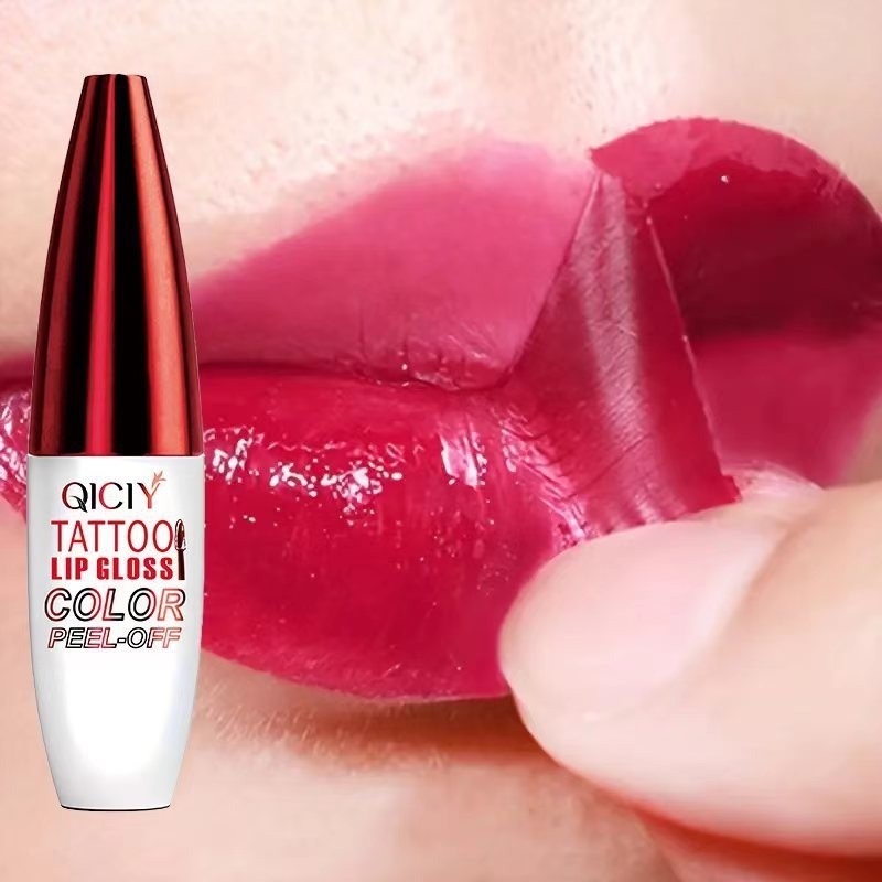 QICIY Peel Off Lip Stain Lipstick Long Lasting Waterproof Pink Tint Make Up