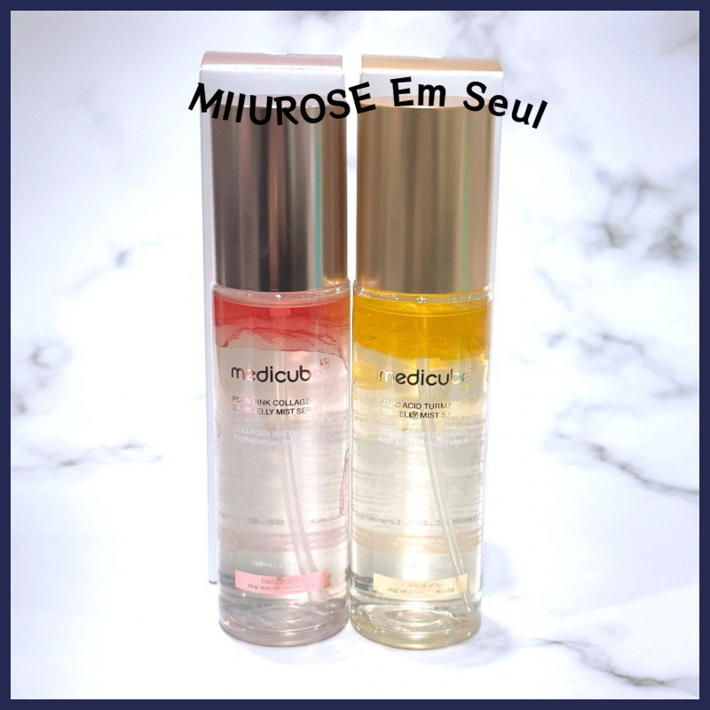 MIIUROSE [NEW] MEDICUBE PDRN Pink Glow Jelly Mist Serum, Kojic Acid Turmeric Vita Jelly Mist Serum 100ml