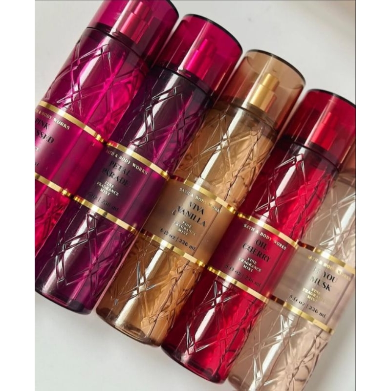 Body Splash Bath & Body Works Linha Luxury - Pink Obsessed  - Viva Vanilla - Petal - Fine Fragance Mist | Original