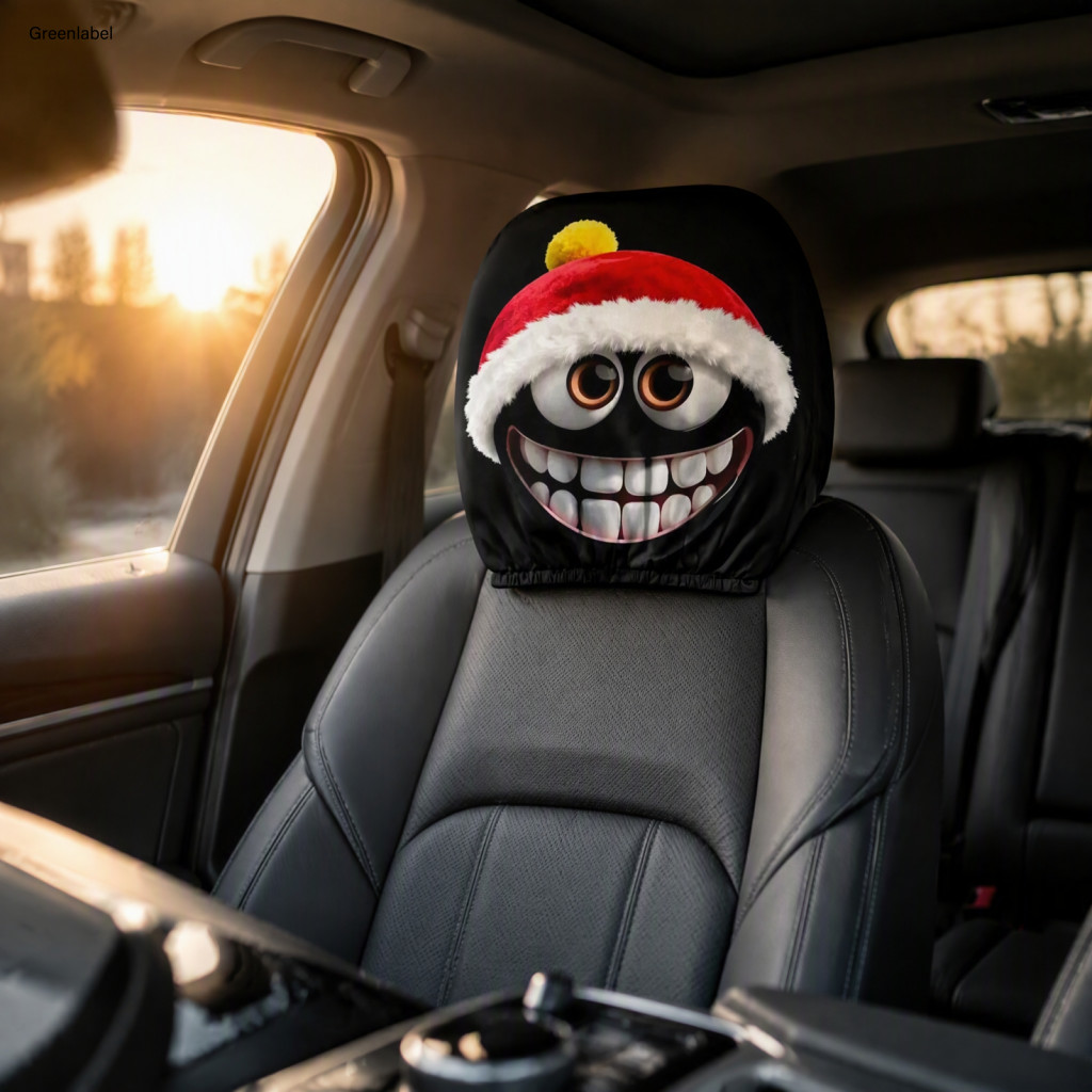 { Novo } 2 Peças Capas De Assento Automotivo Sazonal , Decorações Festivas De Carro De Viagem , Decoração De Interiores