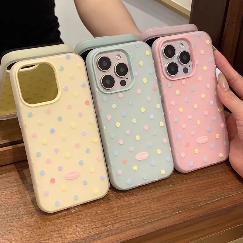 Capa De Telefone Colorida De Gelatina De Bolinhas Para OPPO A6 A5 Pro Reno 16 15 16f 15f 14 13 12 11 10 14F 13f 12f A60