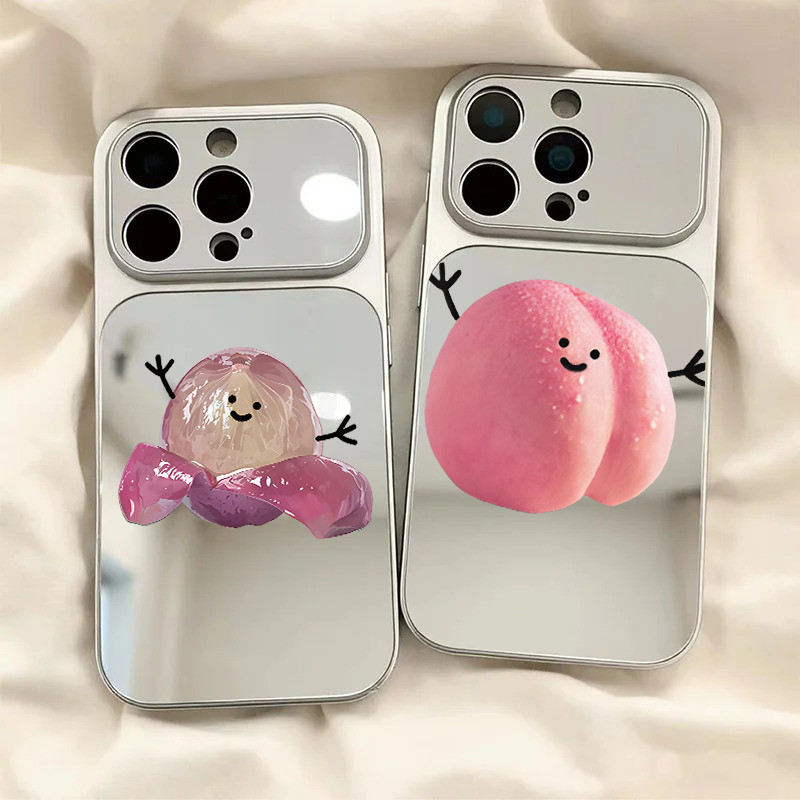 Bonito Colorido Floral Espelho Caso De Telefone Para OPPO Reno 16 15 14 12 11 Pro 16F 15F 14F 13F 12F 11F 5G Acrílico De