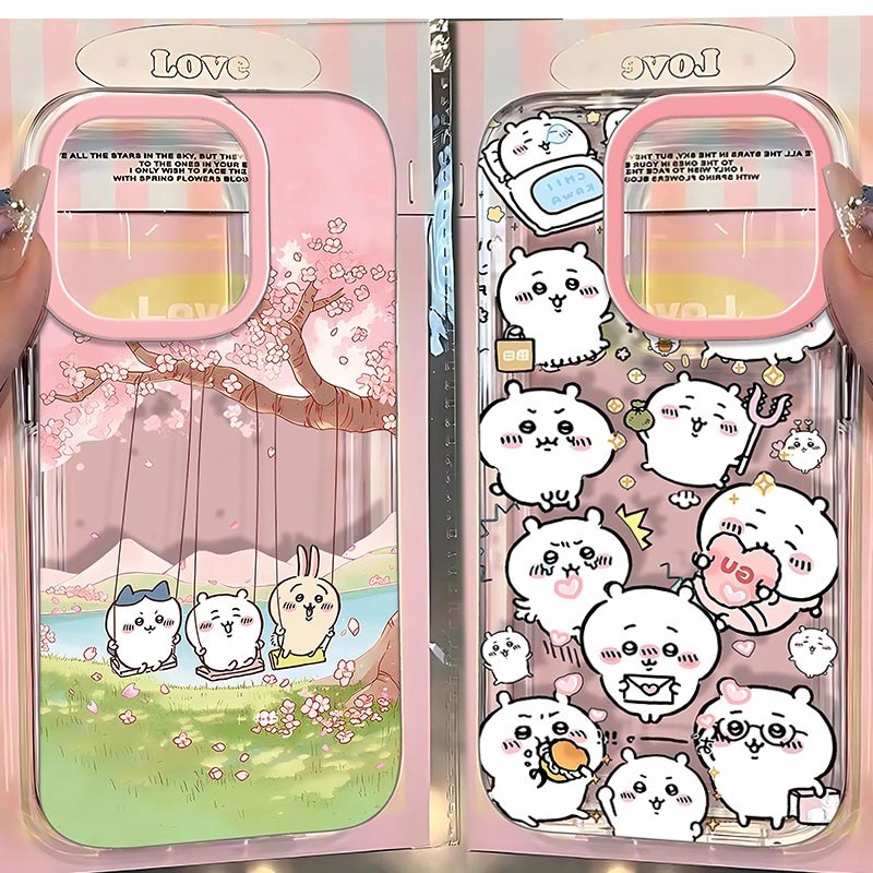 Bonito Usagi Chiikawa Anime Caso De Telefone Para OPPO Reno 16 15 14 13 Pro 16f 15F 14F 13f 12F A6 A6X Macio Claro Silic