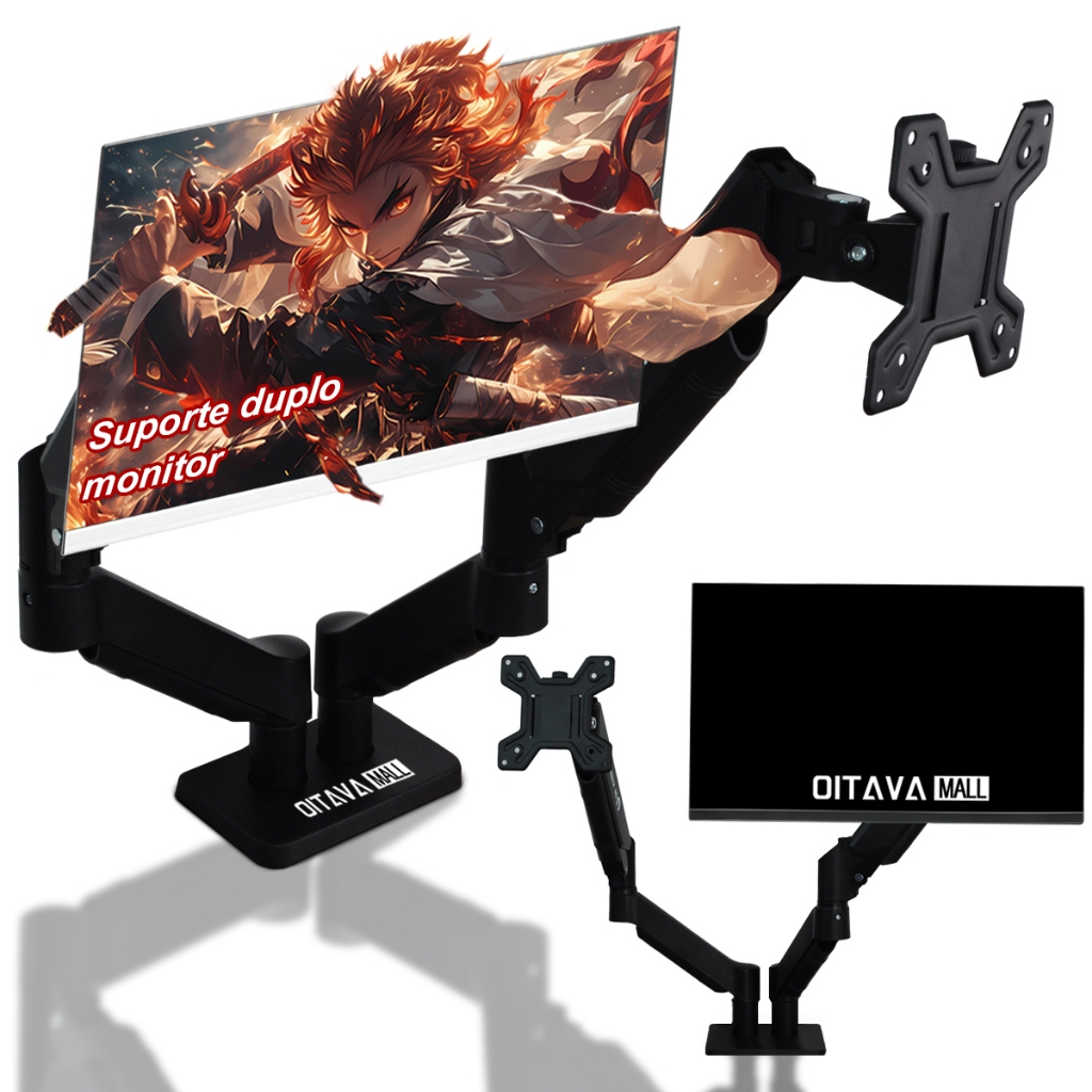 Suportes de Monitor Articulados - Modelos Variados para Diferentes Necessidades
