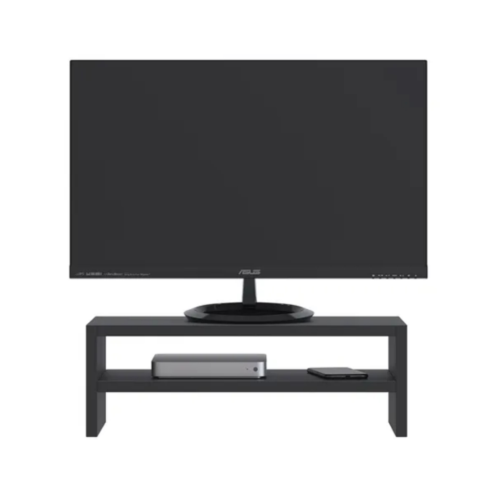 Suporte Para Monitor 60x15x20cm Mdf Clean Escritório Mesa Organização