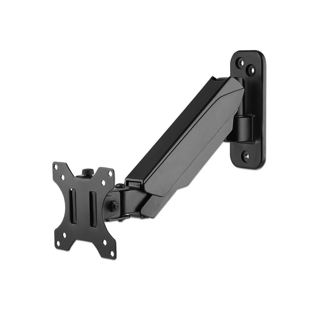 Suporte de parede para monitor de 17 a 32 polegadas braço articulado suporte para tela ajustável com mola gás compatível