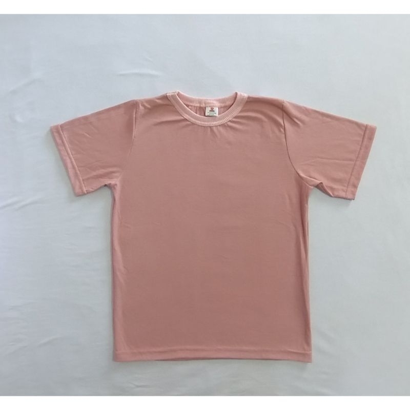 kit de 5 Peças Camisetas Manga Curta Escolar, Verão Calor dia a dia Algodão, Cores lisas e Variadas