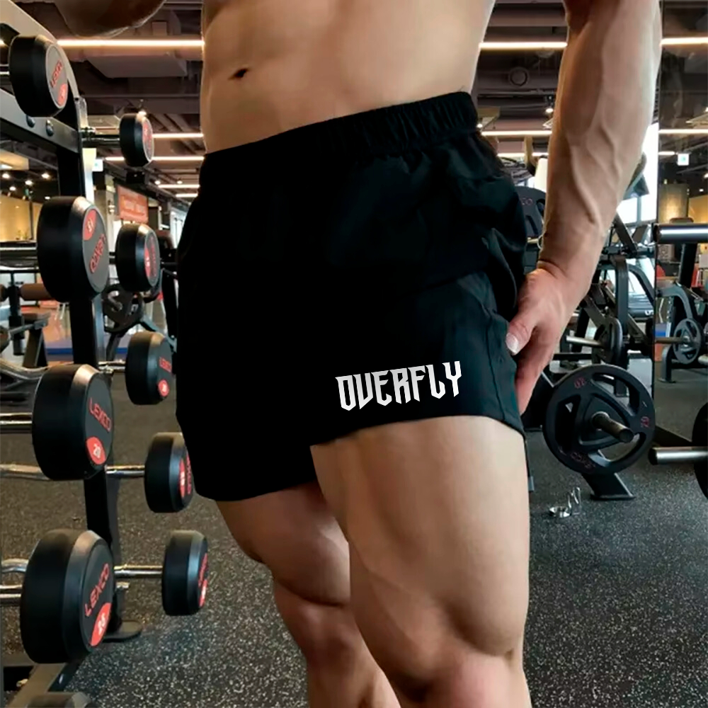 Bermuda Short Tactel Praia Calor Treino Overfly Curto Verão Varias Cores Top