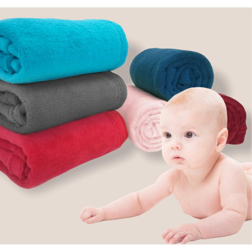 Cobertor Manta para Bebê leve para frio e calor soft estampada e cor lisa