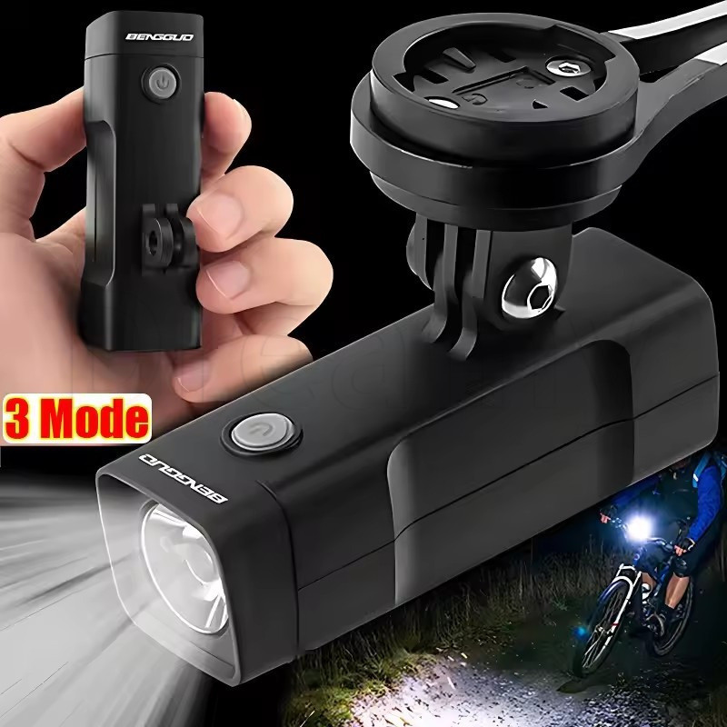 Luz Pendente Frontal De Bicicleta-À Prova D'água IPX5-3 Modos De Luzes Noturnas-Acessórios Para Bicicletas-Lanterna De C