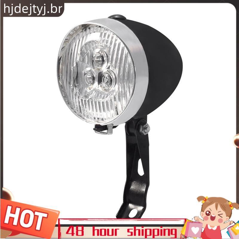 3 LED Retro Bicicleta Farol Lanterna 3 Modos De Luz Frontal Vintage MTB Acessórios De Ciclismo
