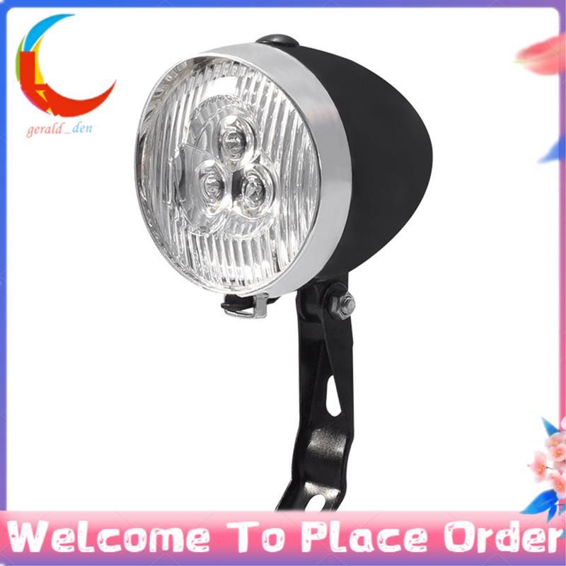 3 LED Retro Bicicleta Farol Lanterna 3 Modos De Luz Frontal Vintage MTB Acessórios De Ciclismo