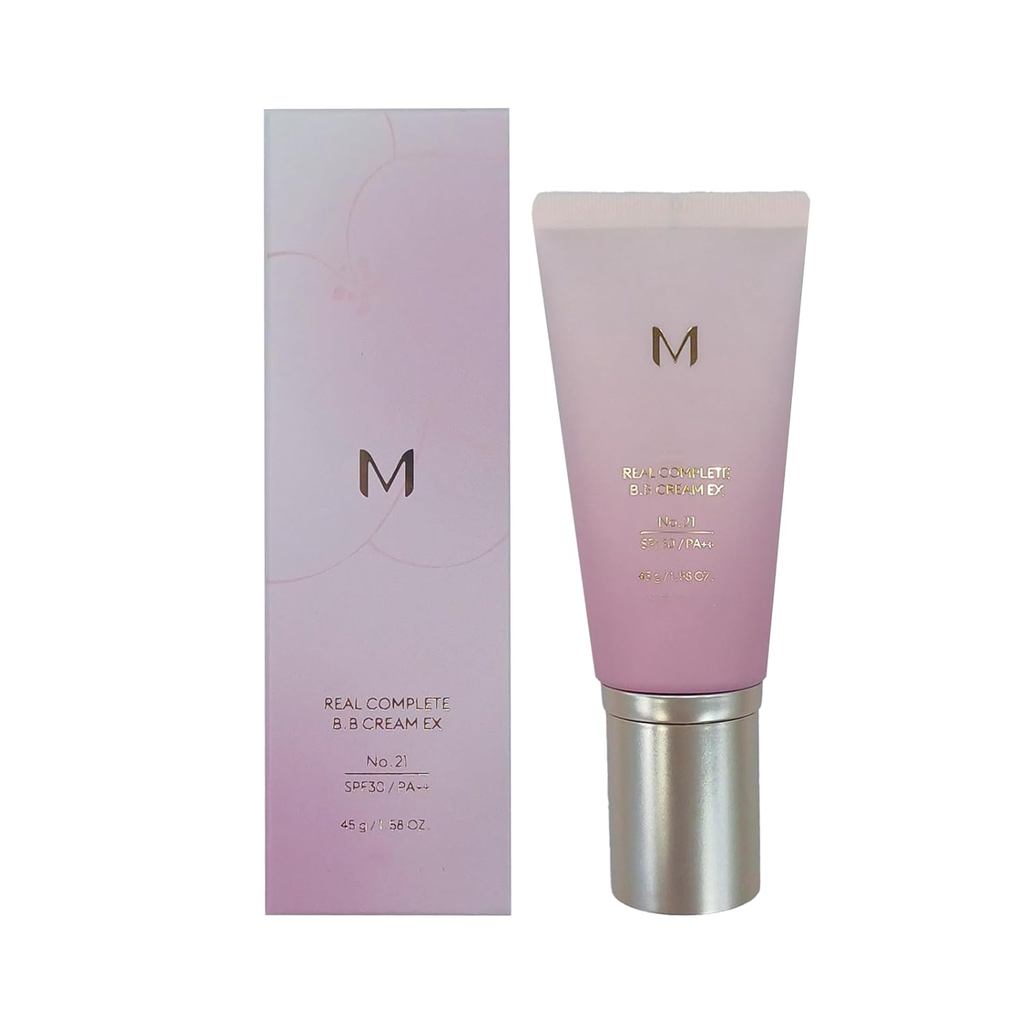 Long-Lasting, Hydrating, and lightness Coverage for m.i.s.s.h.a M 시그니처 Real Complete BB Cream EX, 1.58fl.oz. (No.21, bri