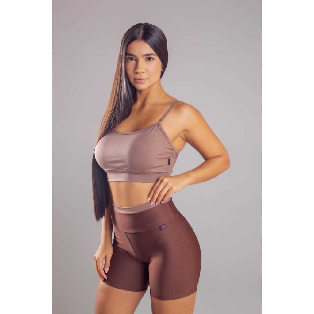 Conjunto Feminino Academia Short Suplex Não Transparente