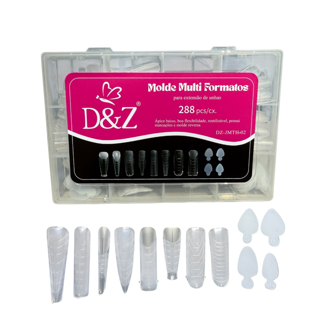 D&Z - Molde F1 8 Formatos + Silicone P/ Reversa 288 Peças