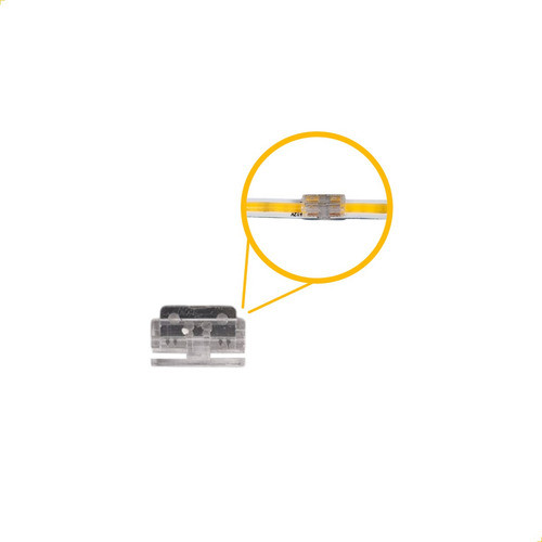 Kit 10 Emenda Reta Conector Sem Solda P/ Fita Led Cob 5mm