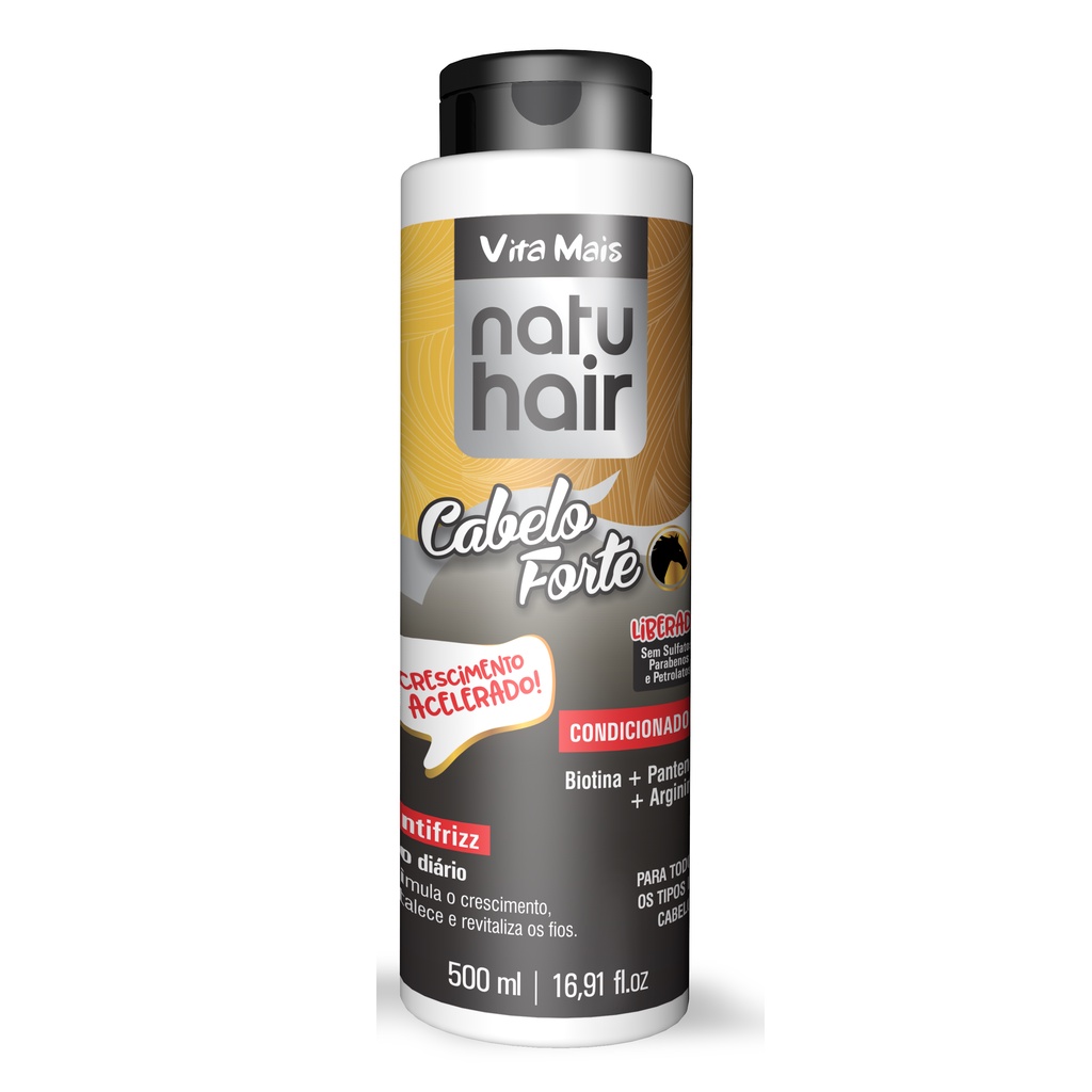 Condicionador Vita Mais NatuHair Cabelo Forte 500ml