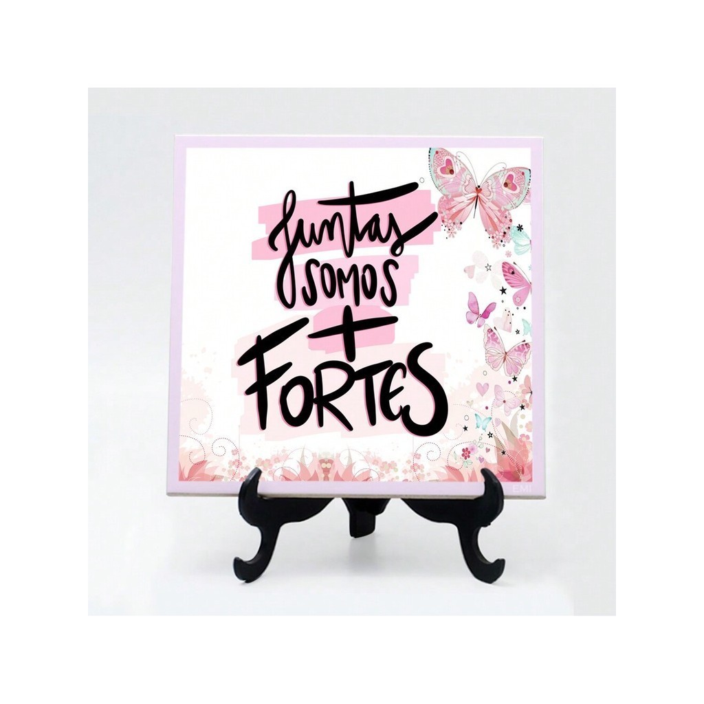 Quadro azulejo Mulher Juntas somos mais fortes 24