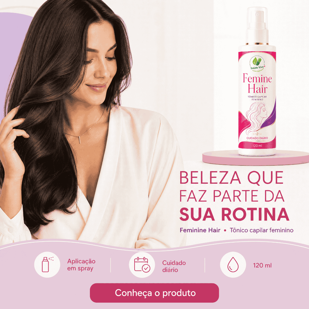 FEMINI HAIR - Cabelo Mais Forte e Crescimento Acelerado