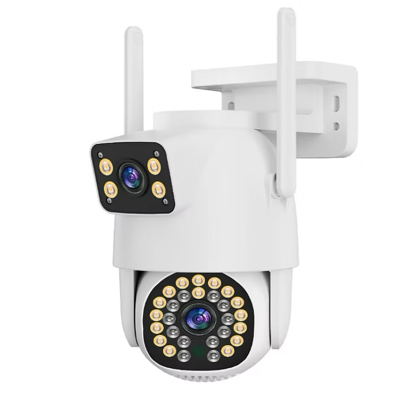 Câmera Segurança Wifi Externa 360 Lente Dupla 4k Zoom 4x Visão Noturna Colorida Ip66 JTZ-9690 PRO Original Frete Grátis