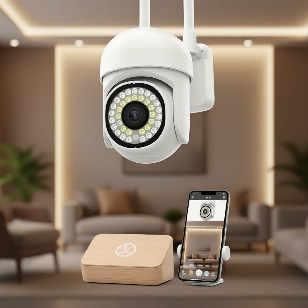 Câmera Wi-Fi Externa 2.4G, Visão Noturna HD, Comunicação Bidirecional, Alerta de Movimento, Controle por Aplicativo