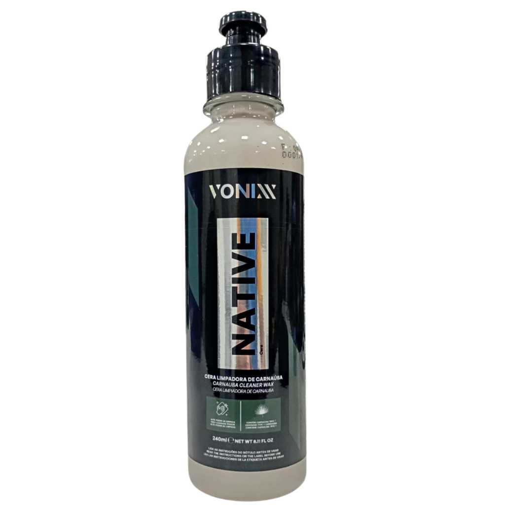 Cera Automotiva Líquida Native Cleaner Wax 240ml Vonixx Cera com Carnaúba