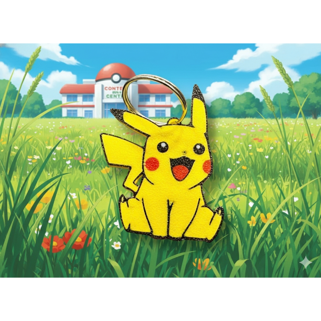 Chaveiro Boneco Pikachu Pokémon Anime Geek