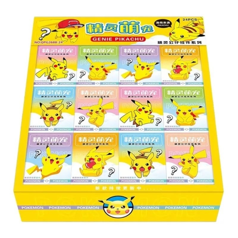 Chaveiro Pokemon Pikachu Aleatório Miniatura Anime Manga