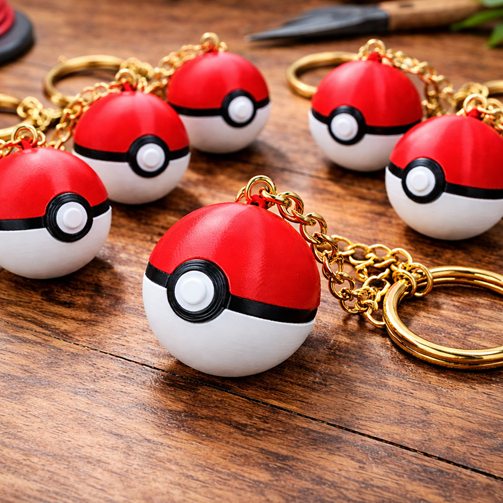 kit 5 Chaveiros Pokebola | Chaveiros Pokemon | Anime, pokemón, pikachu, presente, lembrancinha, nerd