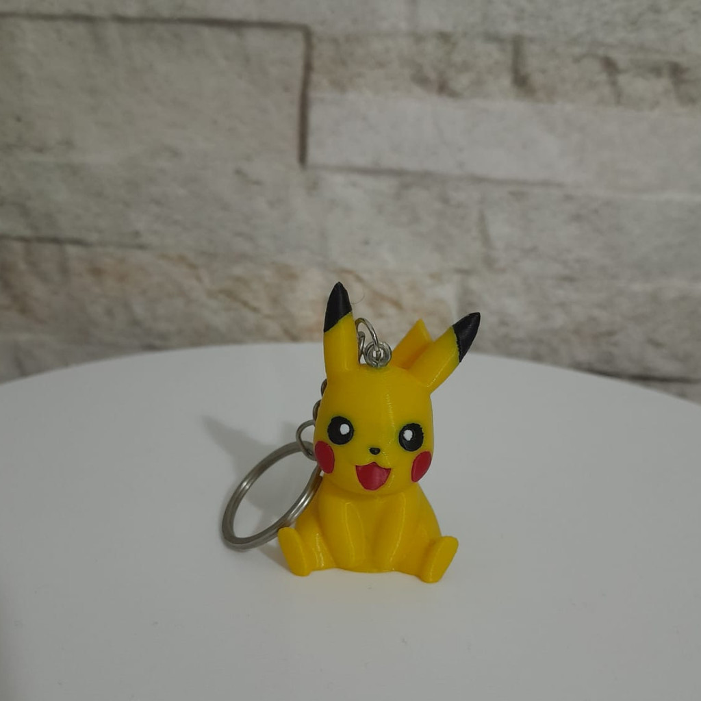 Chaveiro Pikachu 3D Pokemon Anime Geek Nerd