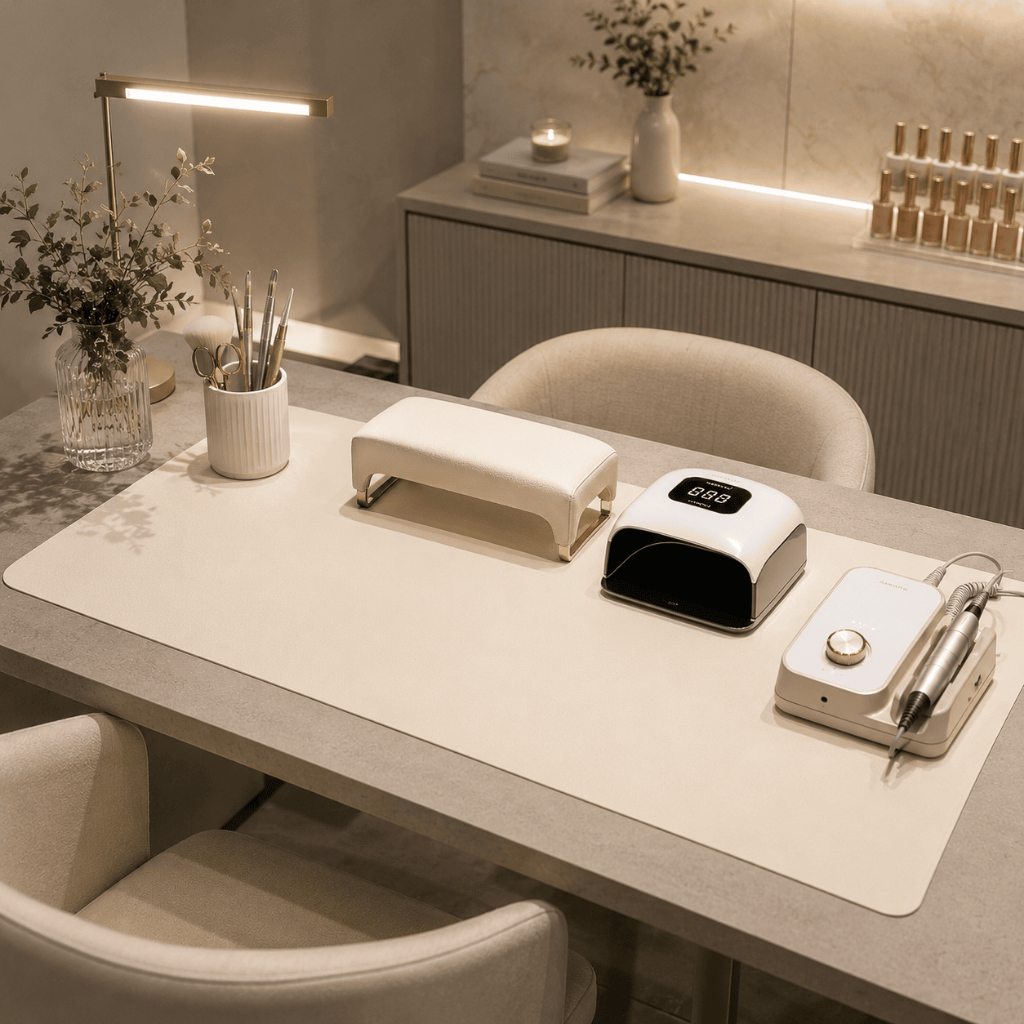 Tapete Profissional para Nail Designer Ideal Bancada de Atendimento Alongamento Tapete Profissional