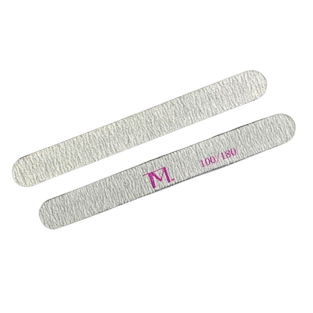 Lixa Reta Profissional TM 100/180 – Ideal para Alongamento, Gel e Acabamento de Unhas