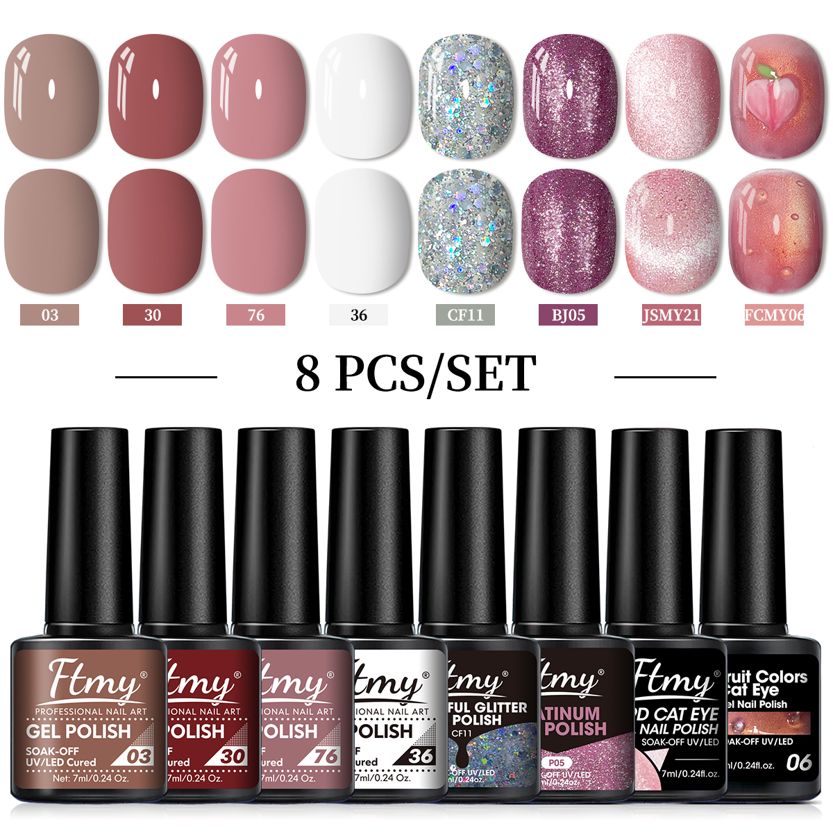 Esmalte em gel de longa duração 2026, brilho intenso com lantejoulas - ideal para nail art e alongamento, sem fragrância