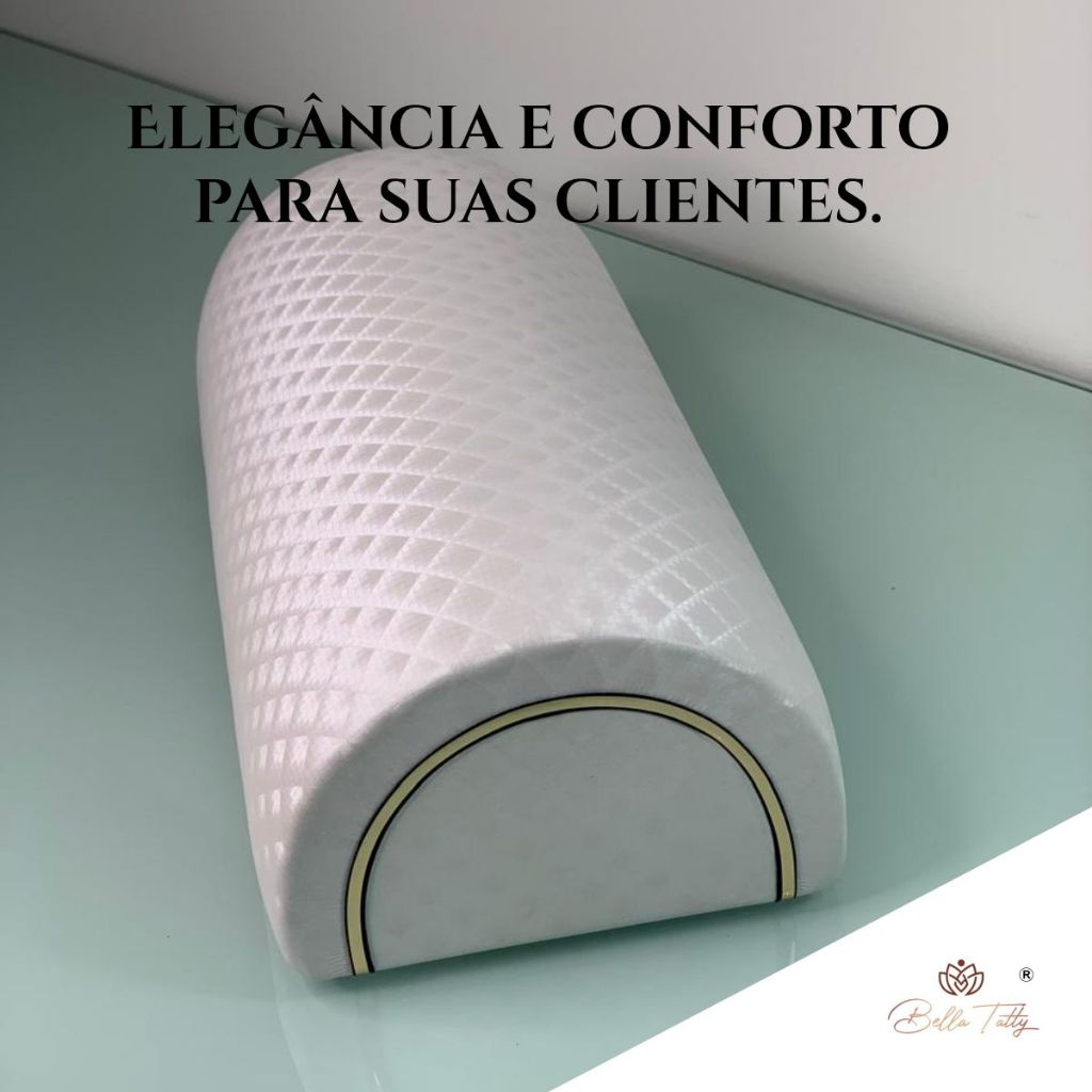 Apoio de Mão Luxo Premium Bella Tatty Ergonômico | Ideal p/ Nail Design e Alongamento