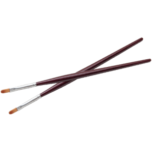 Pincel Oval Ideal para Alongamento Gel Acrilico Acabamentos - Piu Bella