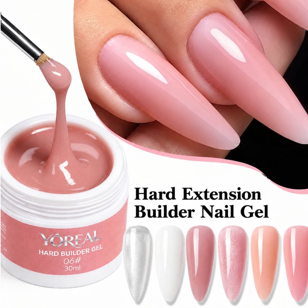Gel Construtor Unhas Sólido Para Extensões De Unhas, Ideal Para Arte Com Acrílico  Profissional Acrigel Alongamento