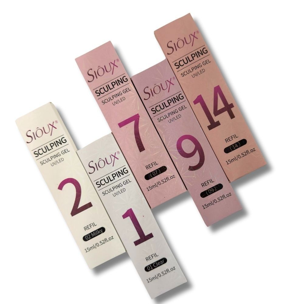 Refil Gel Sculpting Sioux – Ideal p/ Unhas de Fibra, Acrigel e Tips | Alongamento Unhas