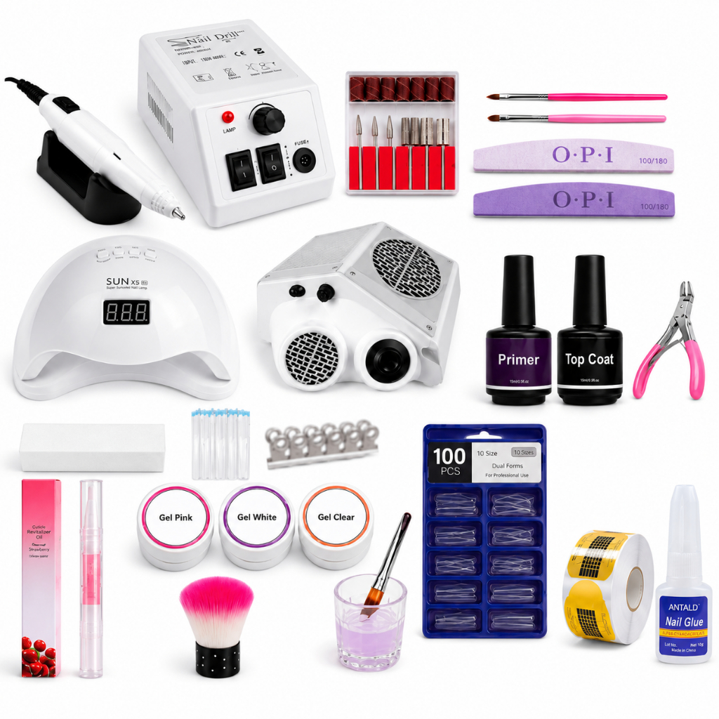 Kit Nail Designer Profissional – Ideal para Alongamento e Manicure Completa