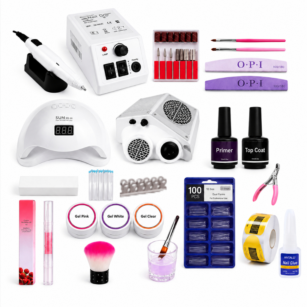 Kit Nail Designer Profissional – Ideal para Alongamento e Manicure Completa