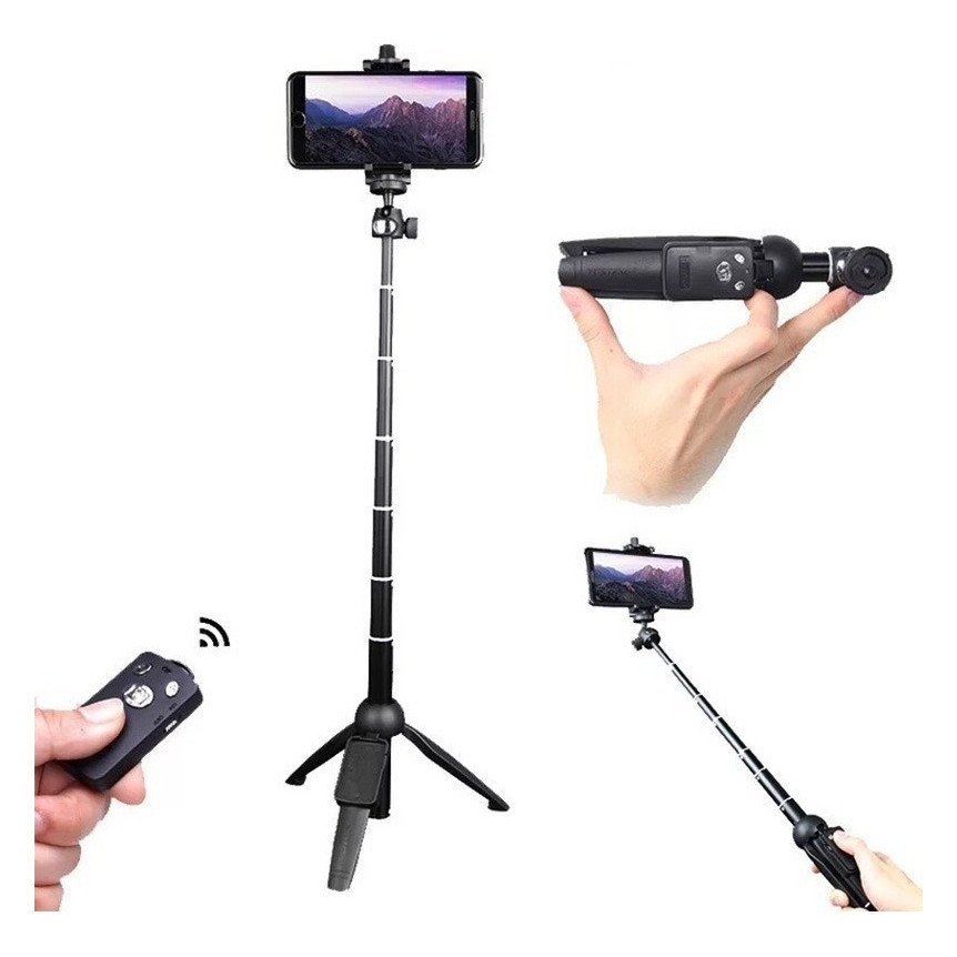 Tripe Para Fixacao De Smart Phone Com Controle Bluetooth