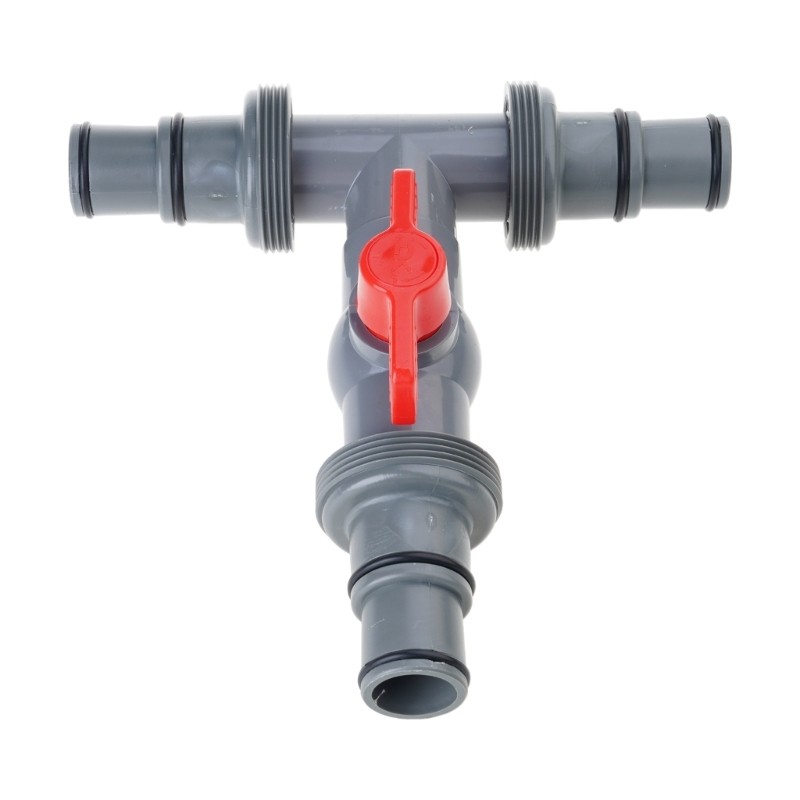 Divisor Mangueira Piscina Estone Para Mangueiras 1 5 Polegadas Controle Desligamento PVC T Encaixe Repar
