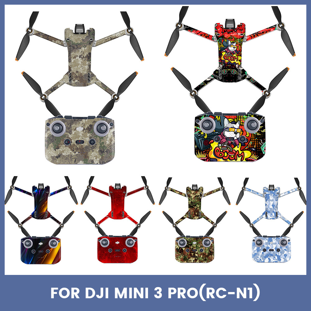 Para DJI Mini 3 Pro Adesivo RC Controle Remoto PVC À Prova Dwaterproof Água Filme Anti-Risco N1 Criativo Legal Colorido