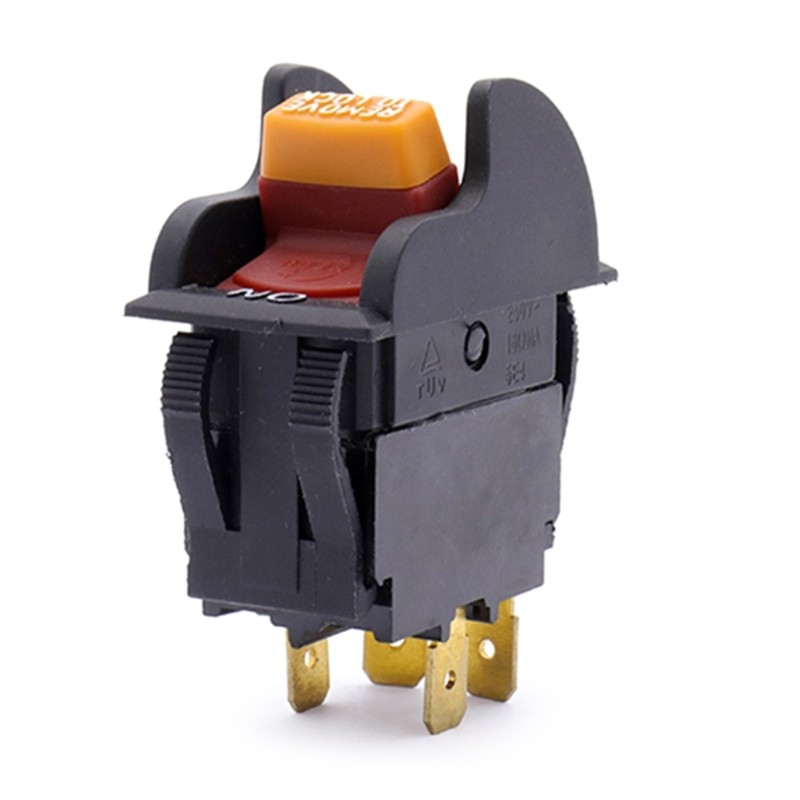 Bmico PVC Interruptores Botão 4 Pinos Elétricos 125V 250VAC Controle Elétrico Instala Para Industrial