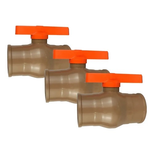 Kit 3 Registro Esfera Pvc 32mm Cipla Controle Hidráulico