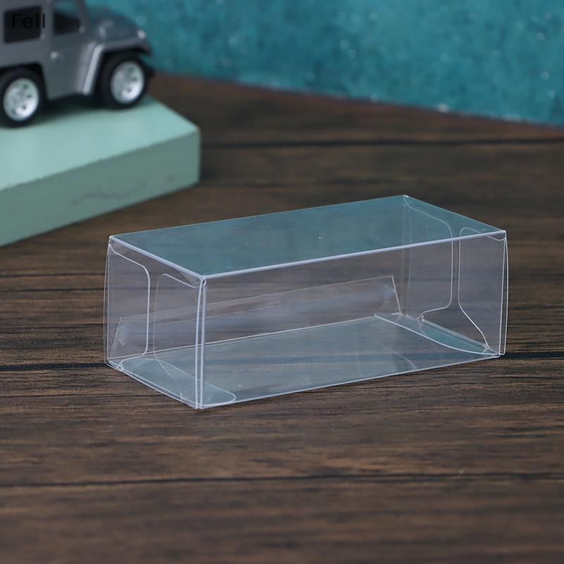 [Fel] 20 Pcs Modelo Caixa De Exibição De Brinquedos De Carro Para 1 : 64 Suporte De Armazenamento De PVC Transparente Ca