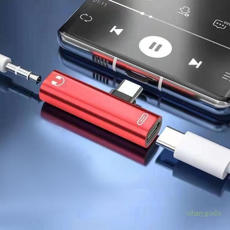 OH Performances USB C Para 3 5Mm Conversores De Música Caixa De Liga De Alumínio Suporta Transmissão De Sinal Digital An