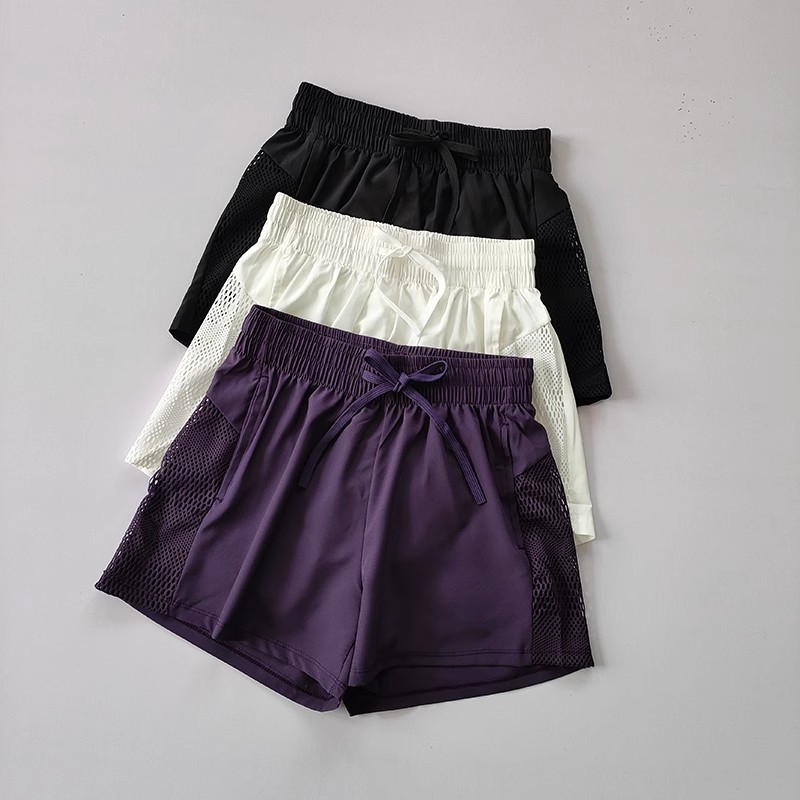 shorts De Ioga De Verão Corrida Casuais Femininos Jogging Fitness gym 2 Em 1 Treino De Secagem Rápida Esportivos Respirá