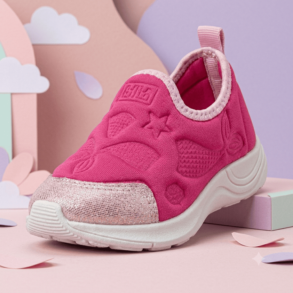 Tenis Infantil Menina Fleca Sereia Casual Confortável Escolar Glitter Jogging 20 ao 27